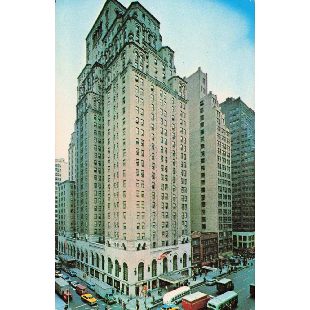 Vintage 1963 Hotel Governor Clinton New York City Postcard 7th Ave 31st St VG
